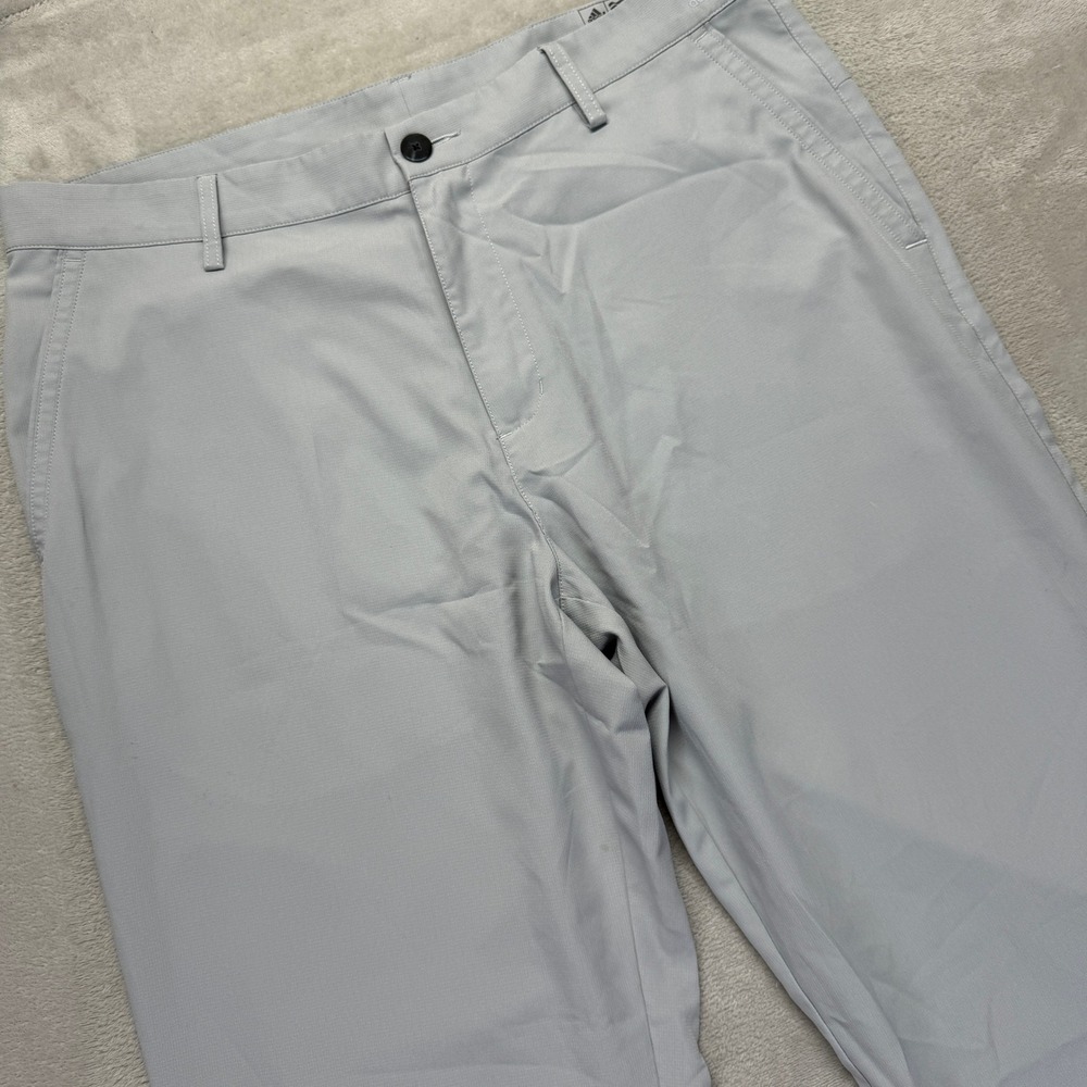 Adidas Pants Mens 34x32 Golf Chino Trouser Gray Lightweight Performance Athletic